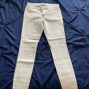 White Abercrombie and Fitch jeggings size 8